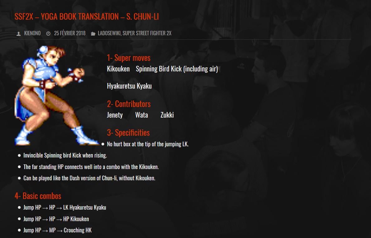 SSF2X – Yoga Book Translation – S. Chun-Li